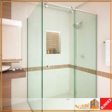 box de vidro com alumínio Saúde