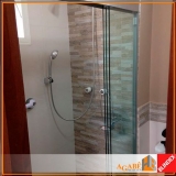 box frontal de correr vidro Jardim Europa