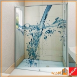 onde encontrar box de vidro adesivado Saúde