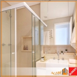 quanto custa box de vidro banheiro pequeno Paulista