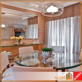 quanto custa tampo de vidro branco redondo Jardim Paulista