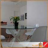 tampo de vidro redondo preço Aclimação