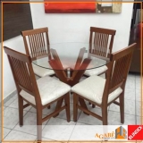 tampos de vidro para mesa redonda Saúde